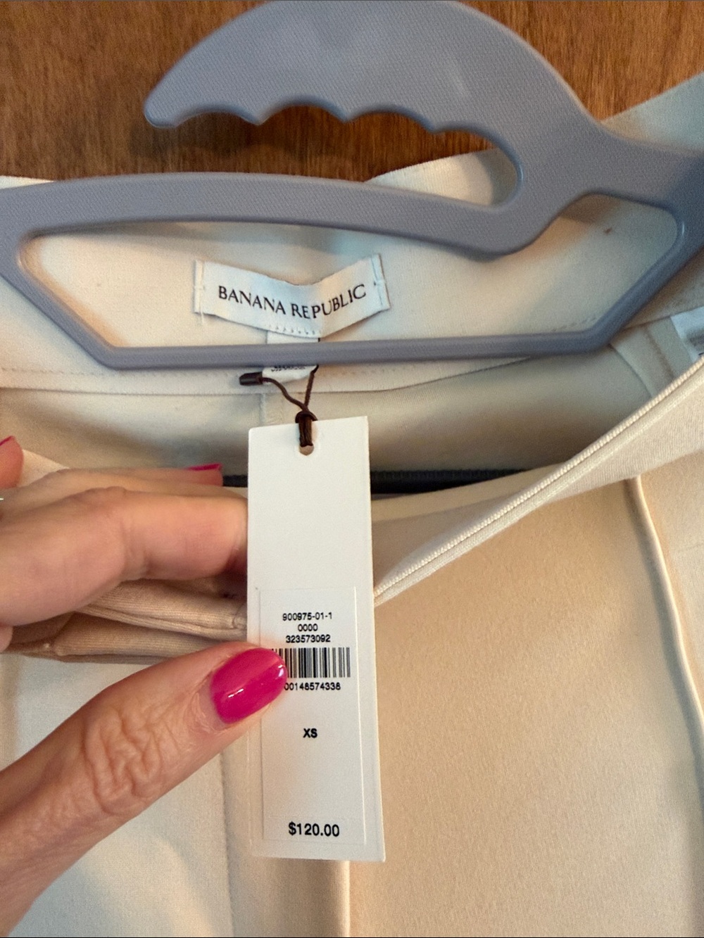 Banana Republic Cream Wide-Leg High-Rise Cropped Trousers - Picture 3 of 7
